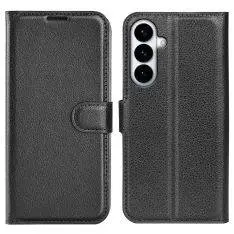 Samsung Galaxy S26 Plus - Læder cover / pung - Sort