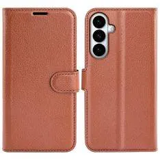 Samsung Galaxy S26 Plus - Læder cover / pung - Brun