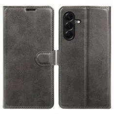 Samsung Galaxy A57 5G - Vintage læder cover / pung - Grå