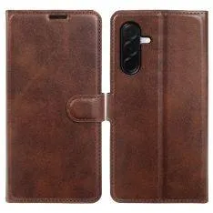 Samsung Galaxy A37 5G - Vintage læder cover / pung - Mørk brun