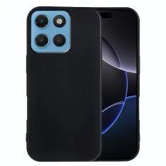 Motorola G17 4G / G17 Power 4G - Fleksibel gummi cover - Sort