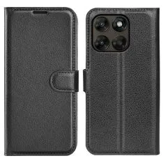 Motorola G67 5G / Moto G77 5G - Læder cover / pung - Sort