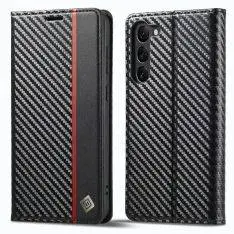Samsung Galaxy S23 5G - Flip læder cover - Børstet design - Vertical