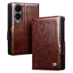 Samsung Galaxy Z Fold8 - QIALINO Classic ægte læder cover - Brun