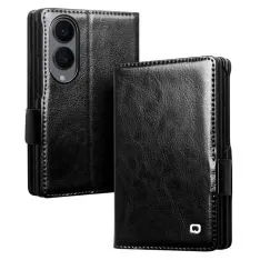 Samsung Galaxy Z Fold8 - QIALINO Classic ægte læder cover - Sort