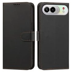 ZTE nubia Air Pro 5G - Classic læder cover / pung - Sort