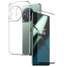 OnePlus 11 5G - Shockproof gummi cover inkl. Hærdet beskyttelsesglas