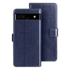 Google Pixel 7a - IDEWEI retro læder cover - Mørkeblå