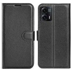 Motorola Moto G73 5G - Læder cover / pung - Sort