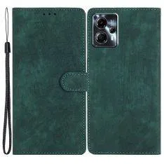 Motorola G13 4G / G23 4G / G53 5G - Læder cover med aftagelig strop - Grøn