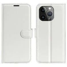 iPhone 15 Pro - Læder cover / pung - Hvid