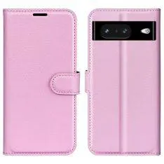 Google Pixel 8 - Læder cover / pung - Pink