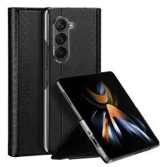 Samsung Galaxy Z Fold5 - Dux Ducis Bril læder cover - Sort