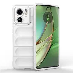 Motorola Edge 40 5G - WAVE fleksibel gummi cover - Hvid
