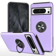 Google Pixel 8 - Shockproof Hybrid cover med kickstand - Lilla