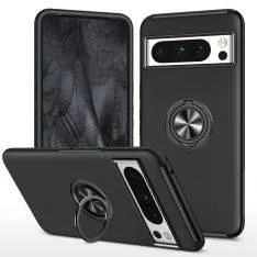 Google Pixel 8 Pro - Shockproof Hybrid cover med kickstand - Sort