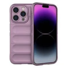 iPhone 15 Pro - WAVE fleksibel gummi cover - Lys lilla