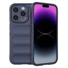 iPhone 15 Pro - WAVE fleksibel gummi cover - Mørkeblå