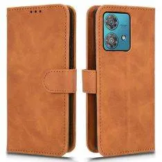 Motorola Edge 40 Neo 5G - Classic læder cover - Brun