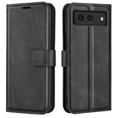 Google Pixel 8a - Læder cover / pung - Sort