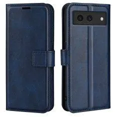 Google Pixel 8a - Læder cover / pung - Blå