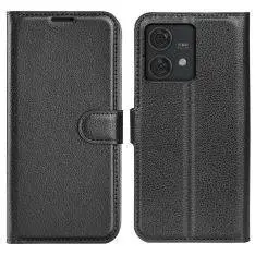 Motorola Edge 40 Neo 5G - Læder cover / pung - Sort