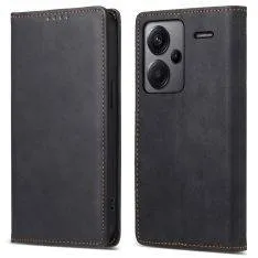 Xiaomi Redmi Note 13 Pro Plus 5G - RFID slim læder cover - Sort