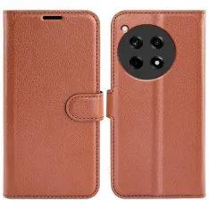 OnePlus 12R 5G - Læder cover / pung - Brun