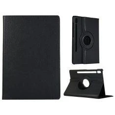 Samsung Galaxy Tab S10 FE Plus - Læder cover 360 grader roterbar - Sort