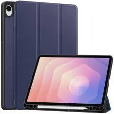 Samsung Galaxy Tab S11 - Tri-Fold læder cover  - Mørkeblå