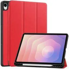 Samsung Galaxy Tab S11 - Tri-Fold læder cover  - Rød