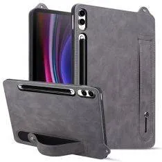 Samsung Galaxy Tab S11 Ultra - Slim læder cover med kickstand - Grå