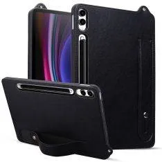 Samsung Galaxy Tab S11 Ultra - Slim læder cover med kickstand - Sort