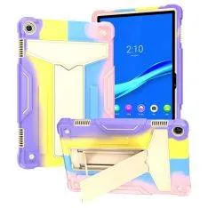 Lenovo Tab M10 (Gen 3) - Shockproof Hybridcover med Kickstand - Regnbue