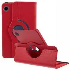 Samsung Galaxy Tab A9 8.7" (2023) - Læder cover 360 grader roterbar - Rød