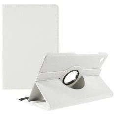 Samsung Galaxy Tab A9 Plus  / Tab A11 Plus - Læder cover 360 grader roterbar - Hvid