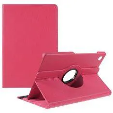 Samsung Galaxy Tab A9 Plus  / Tab A11 Plus - Læder cover 360 grader roterbar - Rosa