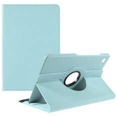 Samsung Galaxy Tab A9 Plus  / Tab A11 Plus - Læder cover 360 grader roterbar - Lyseblå