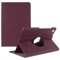 Samsung Galaxy Tab A9 Plus  / Tab A11 Plus - Læder cover 360 grader roterbar - Lilla