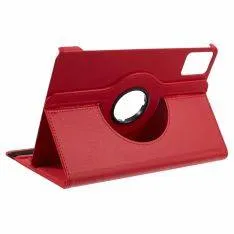 Lenovo Tab M11 - Læder cover 360 grader roterbar - Rød