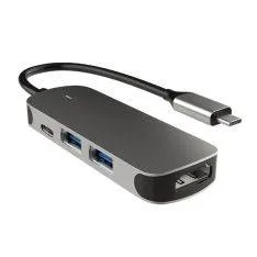 USB-C Hub med 4 porte - 1xUSB-C / 2xUSB-A / 1x HDMI til MacBook / Laptop