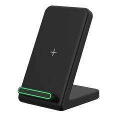 Trådløs Hurtig Oplader 15W - til iPhone & smartphone - Sort