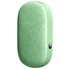 Powerbank 10000mAh med indbygget håndvarmer og digital display - Matcha grøn