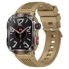 Smartwatch Sport - Dansk sprog / besvar opkald / puls - Vandtæt - Earth yellow