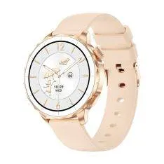 Smartwatch - Dansk sprog - Vandtæt - iOS/Android - Puls/blodtryk - Guld