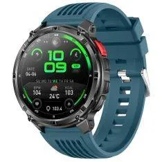 Aktiv Smartwatch - Vandtæt - Dansk sprog - opkald - iOS/Android - Blå