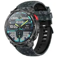 Aktiv Smartwatch - Vandtæt - Dansk sprog - opkald - iOS/Android - Kamouflage