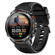 Smartwatch - Vandtæt 30m - Dansk sprog - puls/blodtryk - Bluetooth - Sort