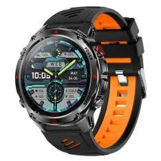Smartwatch - Vandtæt 30m - Dansk sprog - puls/blodtryk - Bluetooth - Sort/Orange