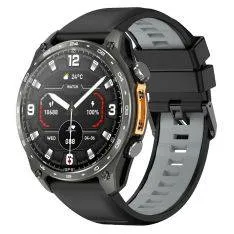 Smartwatch Amoled - Vandtæt 3ATM / Dansk sprog - Offline Map - iOS/Android - Sort